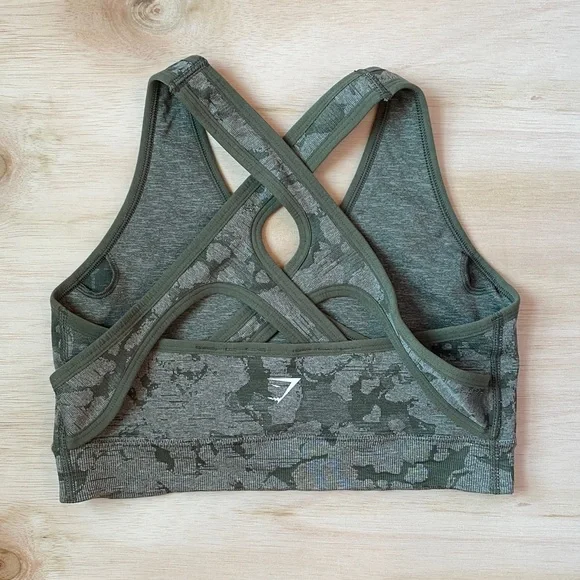 Gymshark Camo Sports Bra - Picture 4 of 12